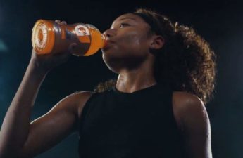 Gatorade beverage pictured with athlete