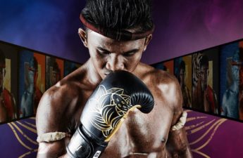 The picture shows Muay Thai legend Buakaw Banchamek and his upcoming NFT collection.