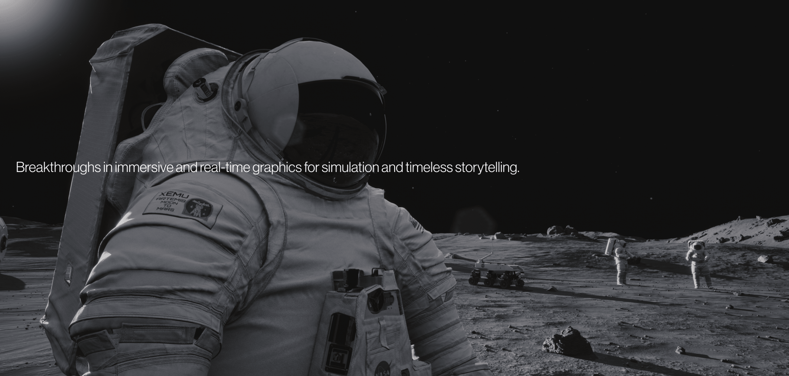 image of a spaceman in suit with text NASA Metaverse