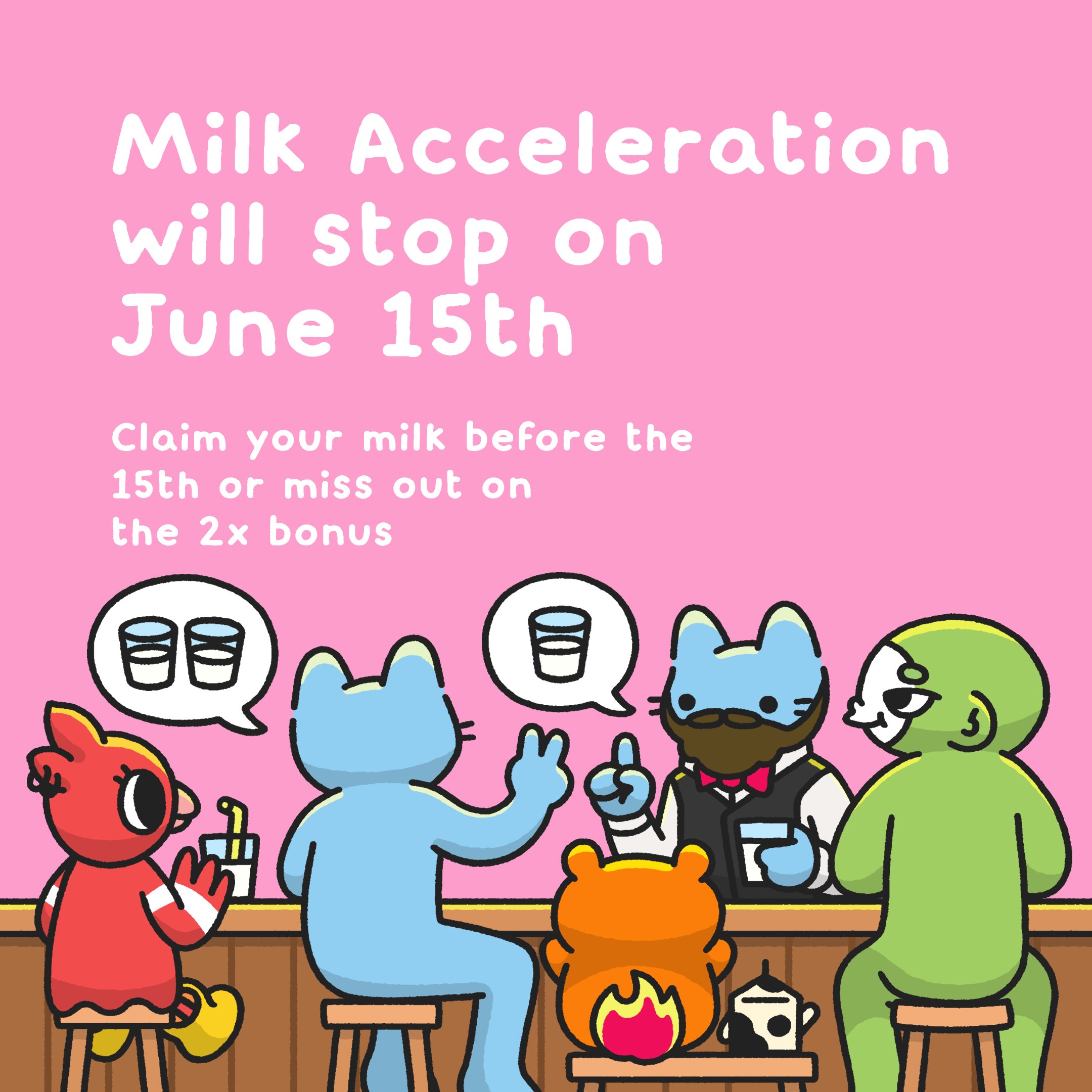 Cool Cats Reduce $MILK Token Rewards, Make Sure You Claim Soon!