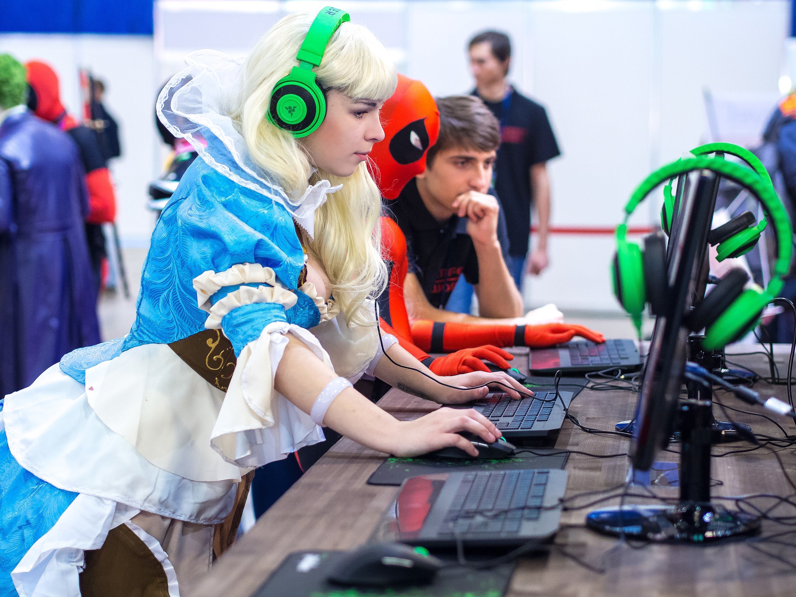 Cosplay gamers at a Game Expo