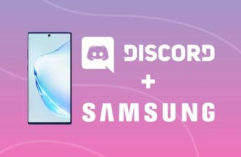 digital poster of the Samsung and Discord collaboration for its Discord server