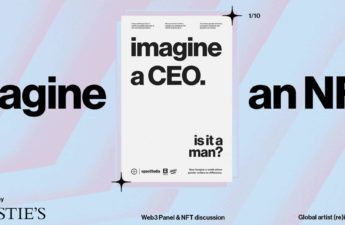 IMAGINE art poster NFT saying imagine a CEO