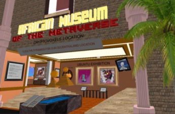 image of the African Museum of the Metaverse's entrance