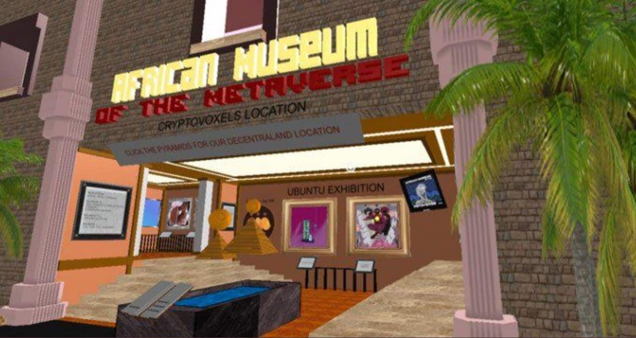 image of the African Museum of the Metaverse's entrance