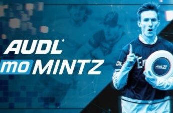 AUDL moMintz NFT banner featuring sportsman