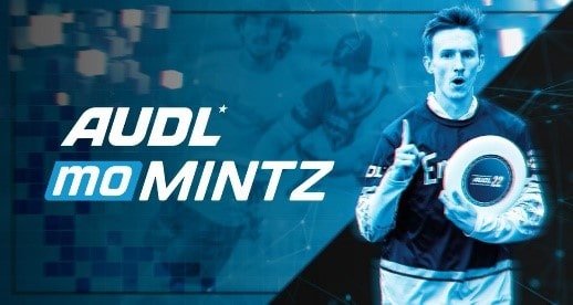 AUDL moMintz NFT banner featuring sportsman